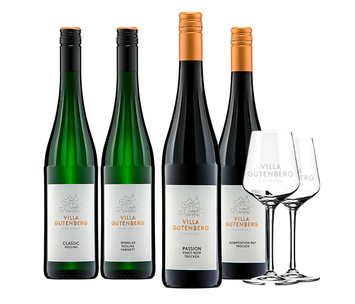 Abbildung des Produktes: Geschenkpaket "Mix" + 2 Gläser - GP mix